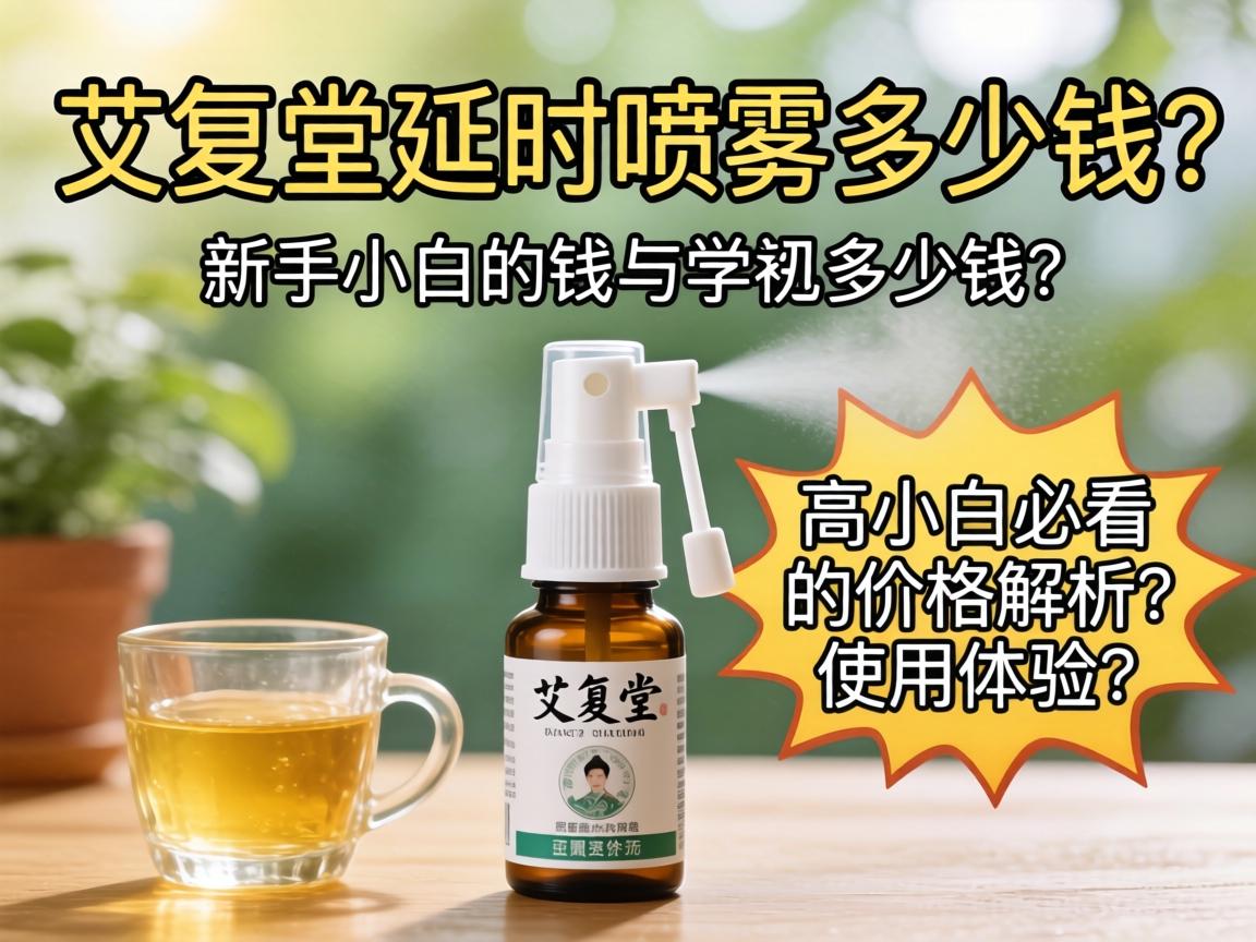 艾复堂延时喷剂多少钱？新手小白必看的价格解析与使用体验分享 - 凯格尔/PC肌社区-P动-凯格尔/PC肌社区-P动