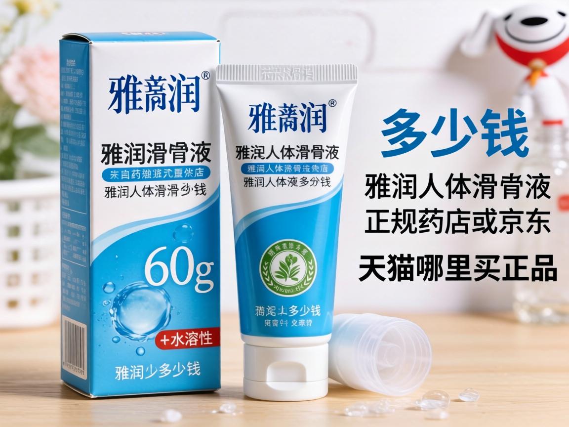 雅润人体润滑液多少钱,雅润人体润滑液60g水溶性多少钱一盒？雅润人体润滑液正规药店或京东天猫哪里买正品？