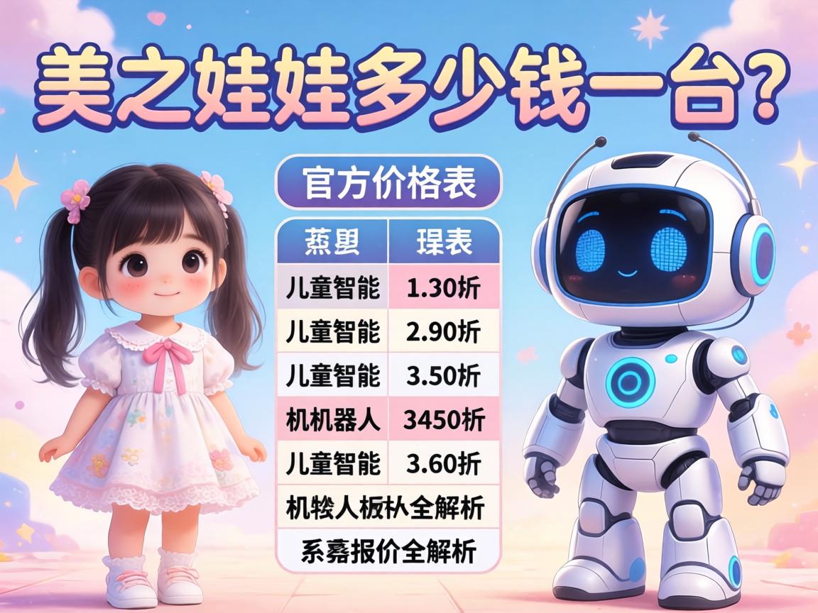 美之娃娃多少钱一台?官方价格表与儿童智能机器人报价全解析 美之娃娃多少钱一台?官方价格表与儿童智能机器人报价全解析