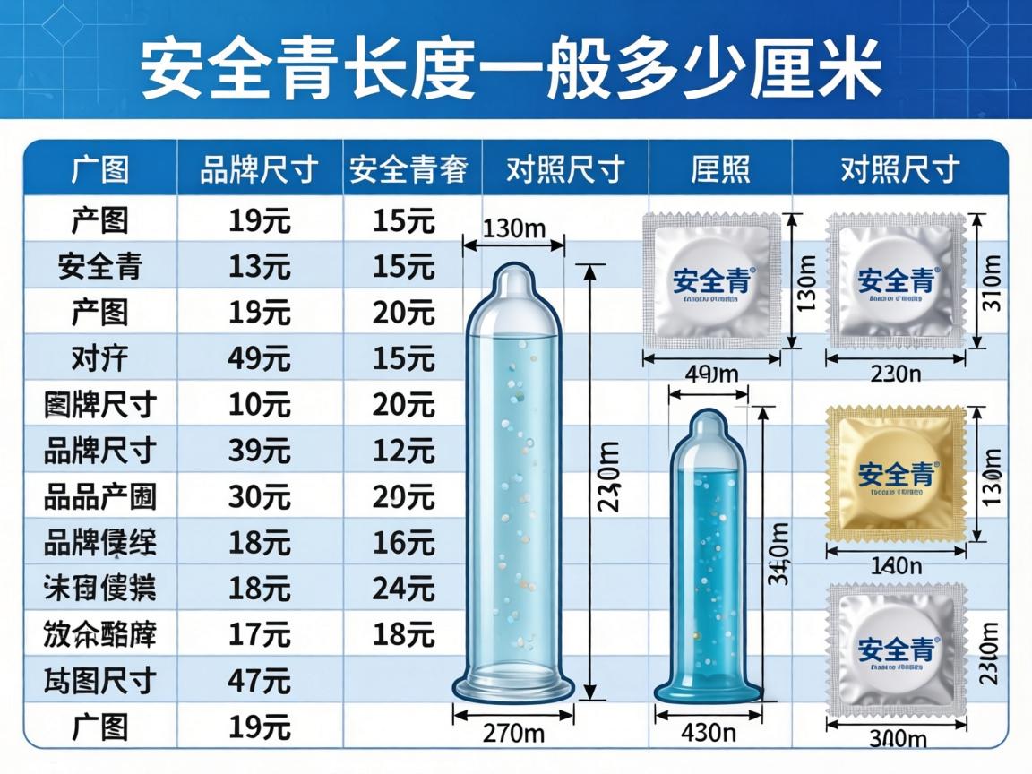 安全套长度一般多少厘米?不同品牌尺寸有区别吗?附安全套尺寸对照表大全 安全套长度一般多少厘米?不同品牌尺寸有区别吗?附安全套尺寸对照表大全