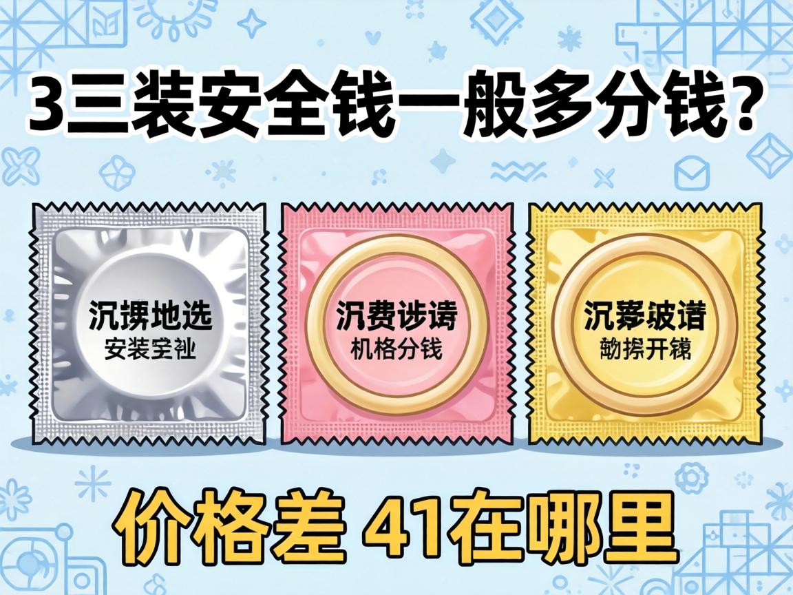 3只装安全套一般多少钱？价格差在哪？