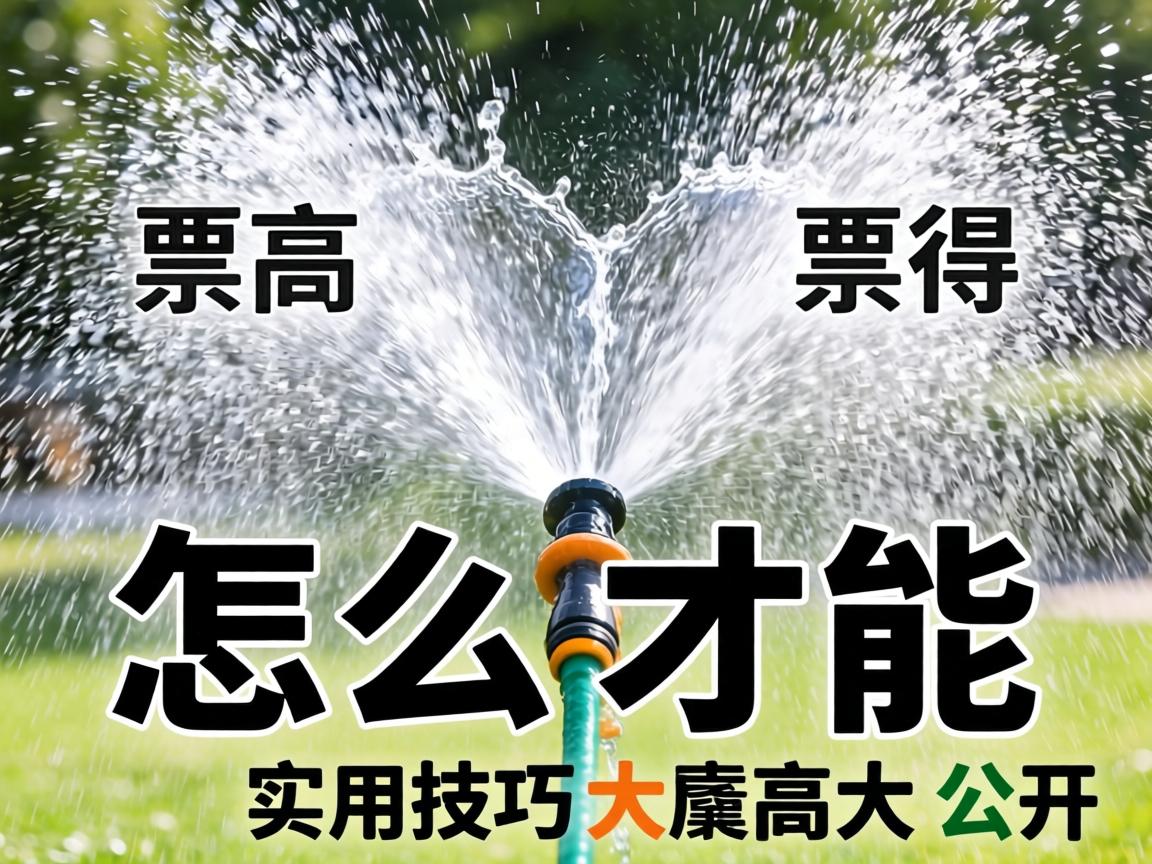 怎么才能让水花喷得更高更漂亮?实用技巧大公开 怎么才能让水花喷得更高更漂亮?实用技巧大公开